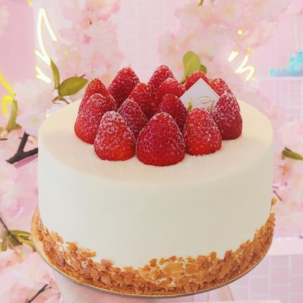 Berry Bliss: Elevate Your Dessert Experience with Our Strawberry Chiffon Cake - A Delicate Symphony of Flavors!
