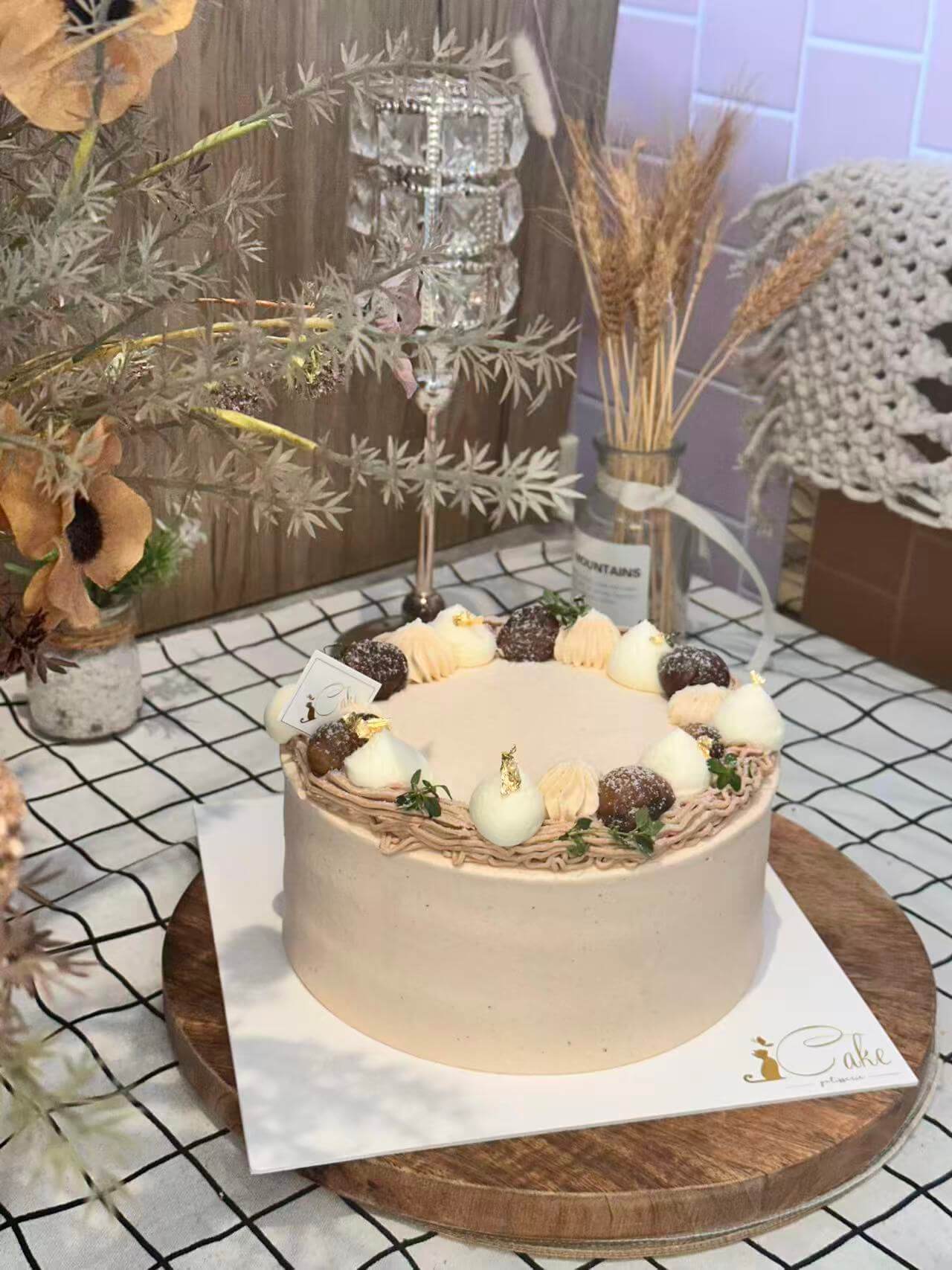 Elevate Your Senses: Experience the Warmth of Autumn with Our Chestnut Chiffon Cake - A Delightful Symphony of Seasonal Flavors!