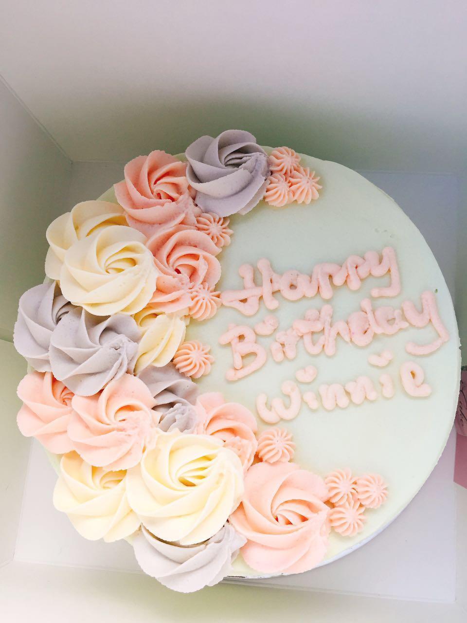 Decorative Lovely Flowers – iCake | Custom Birthday Cakes Shop Melbourne