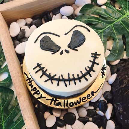 Spooky Delight: Draw Halloween Face Cake | iCake Melbourne