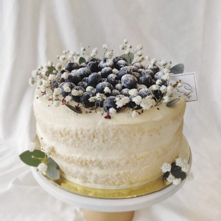 Berry Bliss Unveiled: Indulge in the Delight of Our Blueberry Naked Cake - A Scrumptious Symphony of Freshness!
