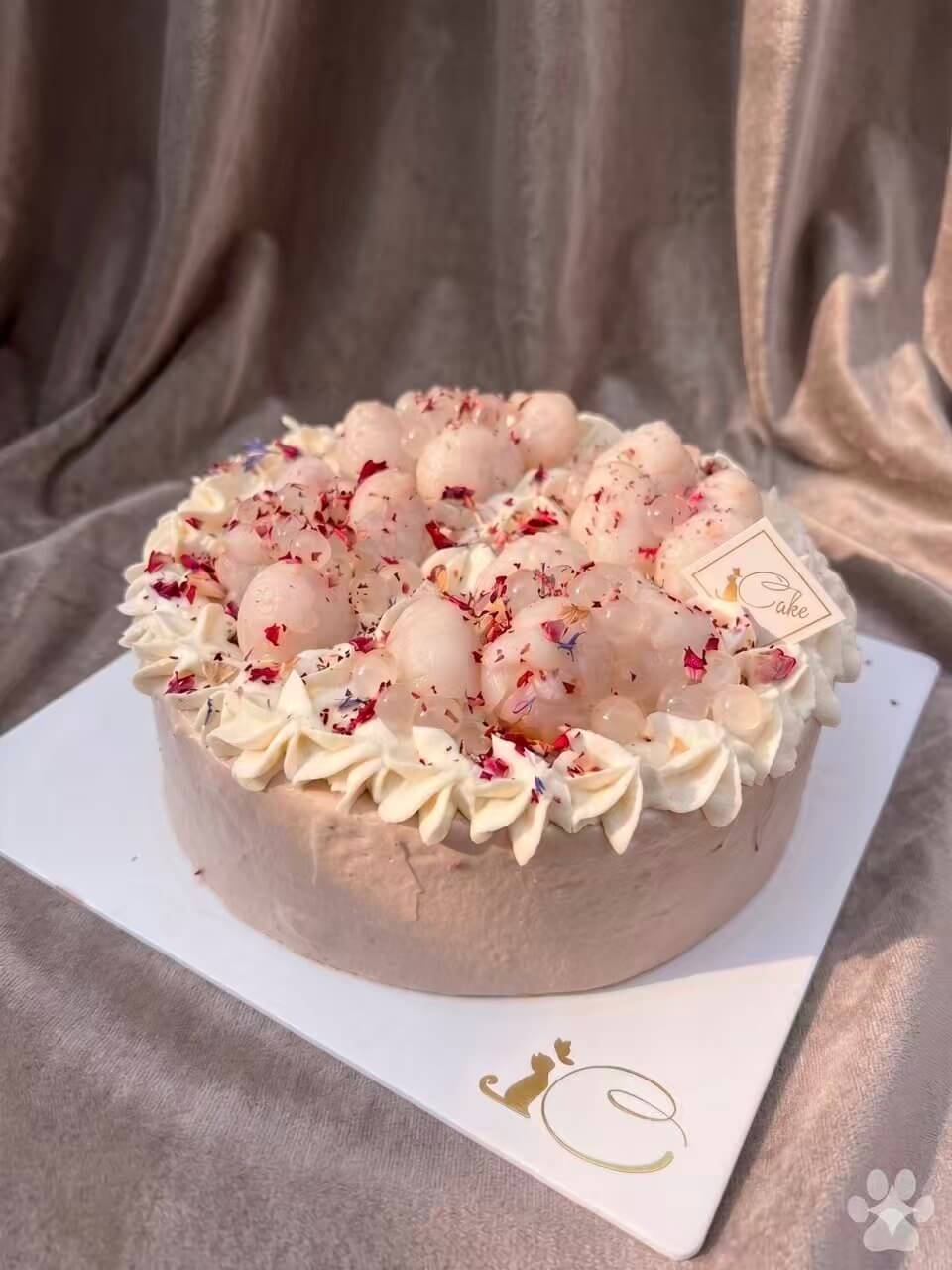 Sip, Savor, Celebrate: Experience the Fusion of Flavors in Our Milk Tea and Lychee Crepe Cake - A Symphony of Sweet Elegance!