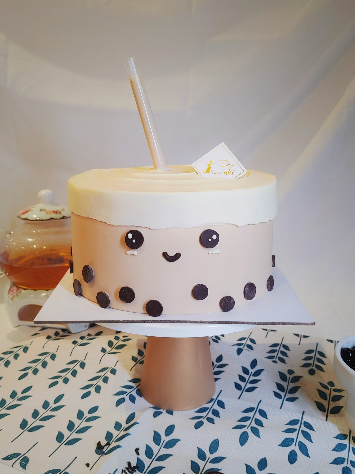 Bubble Tea Drinking Cake iCake Custom Birthday Cakes Shop Melbourne
