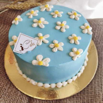 Piping Blue Daisy