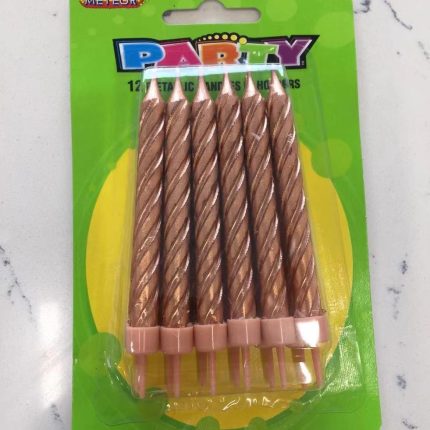 Vintage Candle - 12 Gold Candles (large)