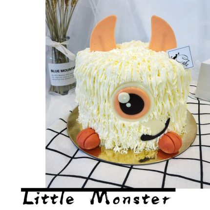 Fluffy White Monster Cake – Adorable Fun for Any Celebration | iCake Melbourne