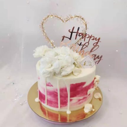 White carnation heart light