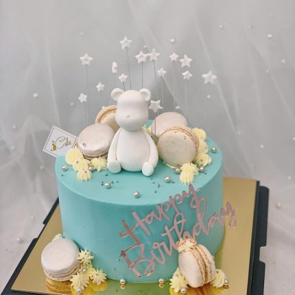 Adorable Fondant Bear Birthday Cake |  iCake Melbourne