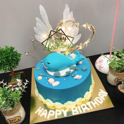 Whale-Themed Birthday Cake – Dive into Celebration Bliss | iCake Melbourne
