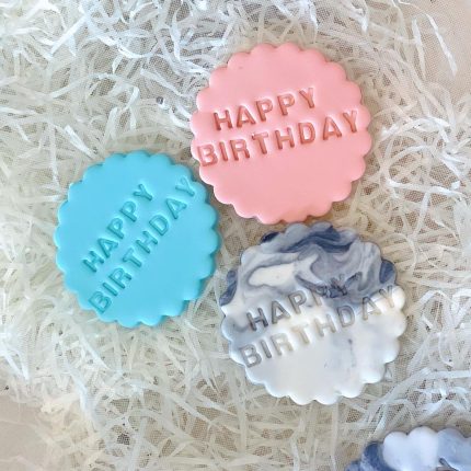 Fondant Happy Birthday Sign