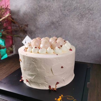 Indulge in Exquisite Flavors: Lychee Chiffon Cake by iCake Melbourne
