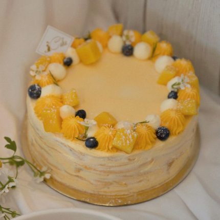 Sunshine on a Plate: Indulge in the Tropical Bliss of Our Mango Crepe Cake - A Fruity Symphony of Sweetness!