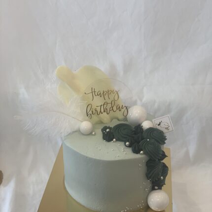 Feather White Chocolate Inside Cake | Custom Cakes Melbourne - iCake