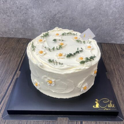 Elegant Minimalist Style Daisy Cake | iCake Melbourne