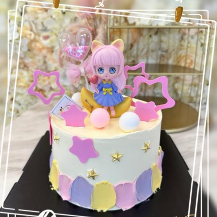 Dreamy Moon Girl Cake Design | iCake Melbourne