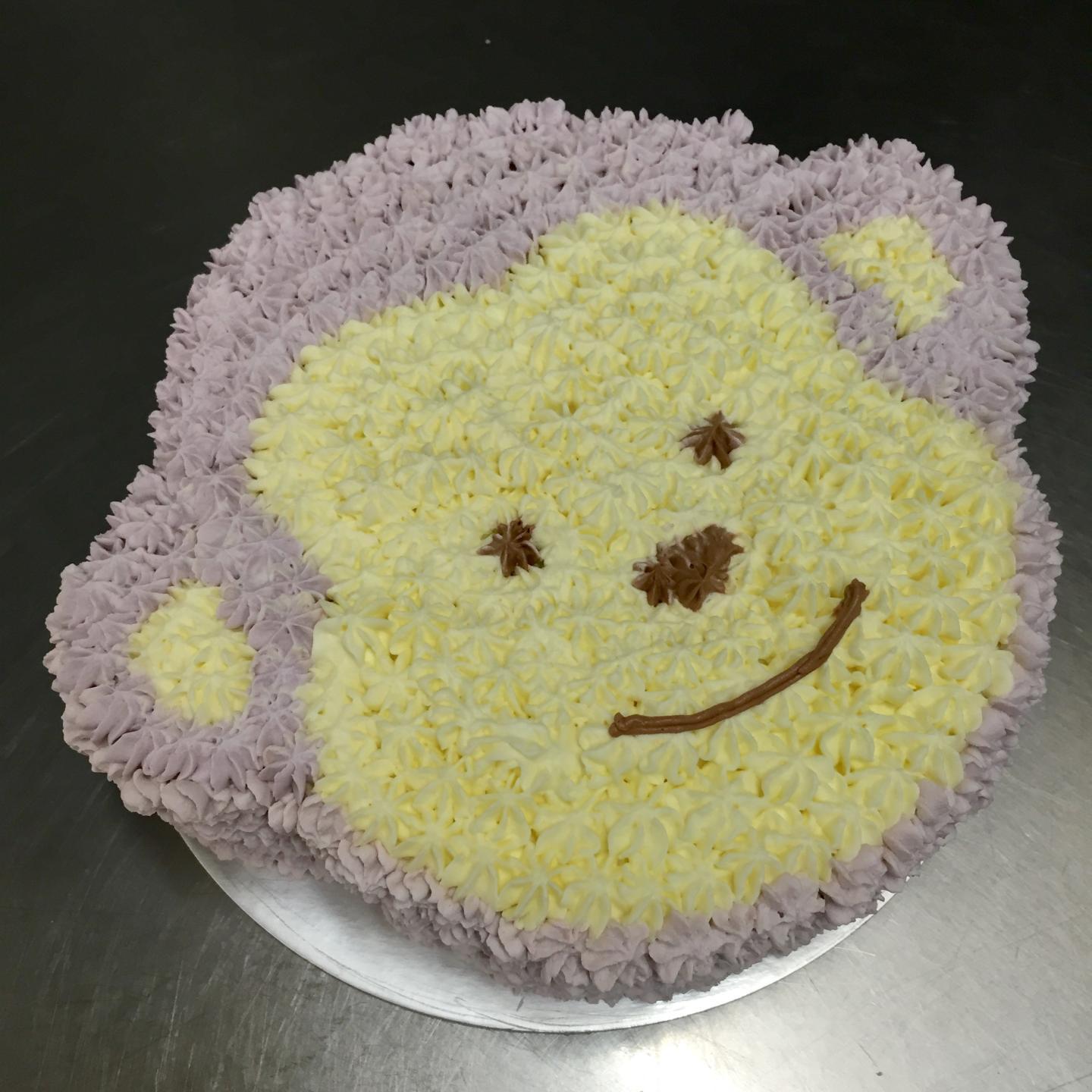 Monkey & mini Cake | Regular sheet cake I carved into a shap… | Flickr