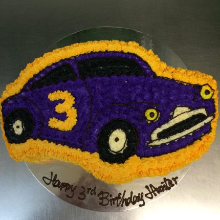 Rev Up the Fun with iCake's Purple Racing Car Cake in Melbourne