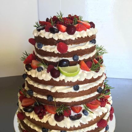 Naked Choc n Fruits Cake