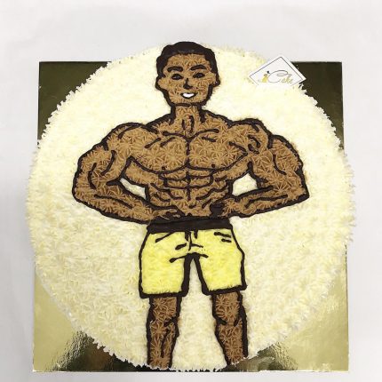 Muscle Man Cake Design: Custom Creations by iCake Melbourne