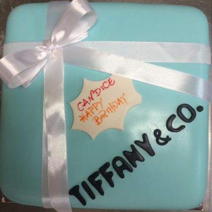 Elegance Redefined: Tiffany Blue and White Ribbon Cake | iCake Melbourne