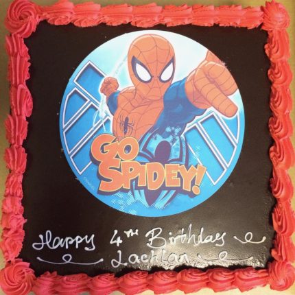 Swing into Adventure with Our Spiderman Edible Image Cake - iCake Melbourne