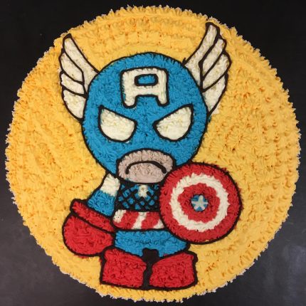 Captain America Cake Design | iCake Melbourne