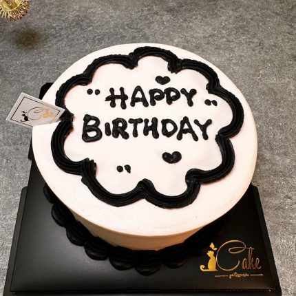 Elegance Unveiled: Black and White Vintage Cake - iCake Melbourne