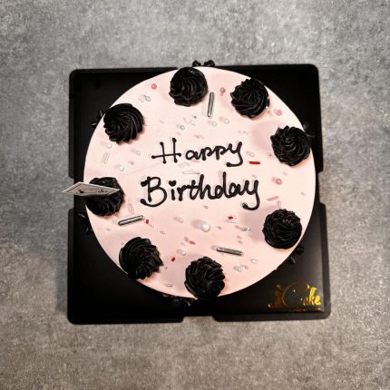 Timeless Elegance: Black n White Vintage Cake by iCake Melbourne