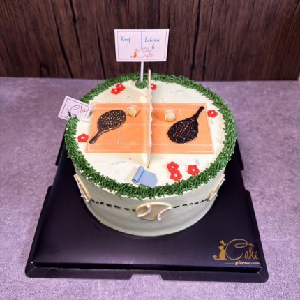 Delicious Tennis Court Cake | iCake Melbourne