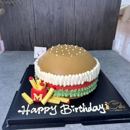 Deliciously Unique: Burger and Fries Cake Design by iCake in Melbourne