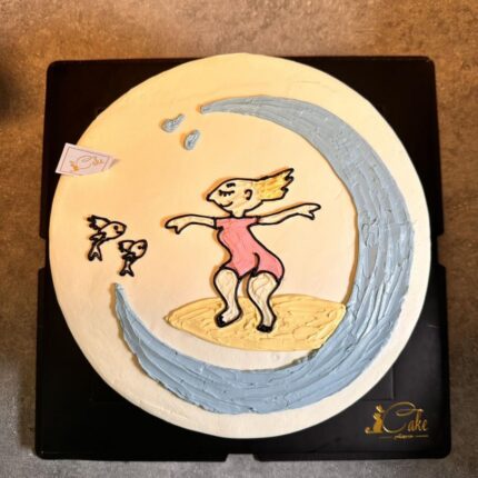 Ride the Sweet Waves with iCake's Surfer Girl Cake - A Delicious Masterpiece in Melbourne