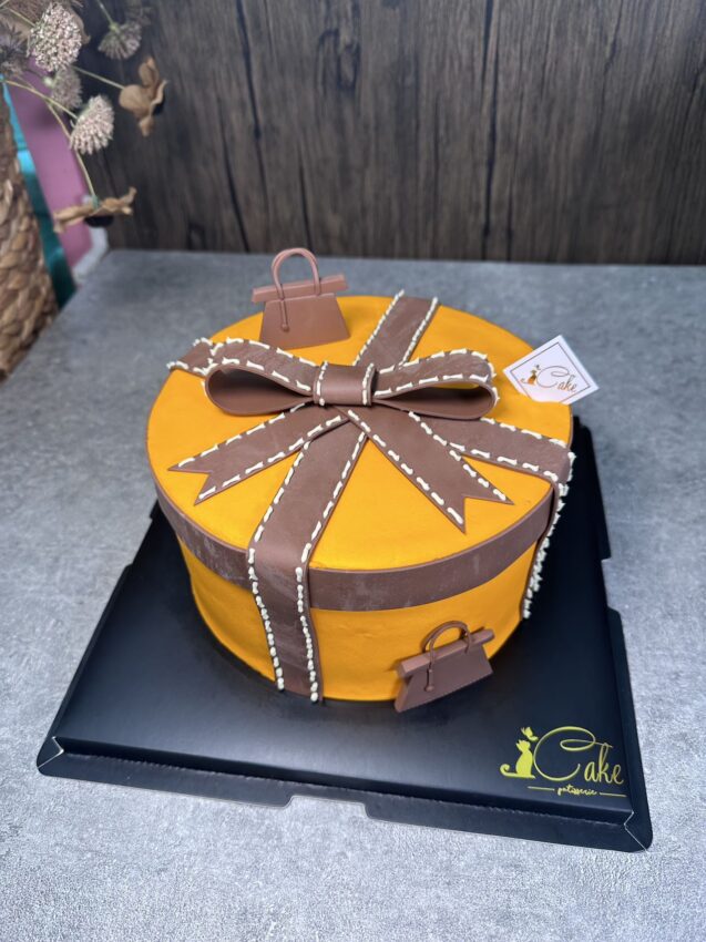 Elegant Epsom Hermes Inspired Cake Design iCake Melbourne iCake