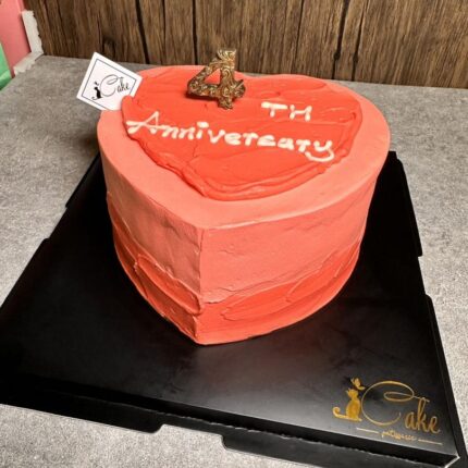 Express Love Deliciously: Red Heart Wording Cake | iCake Melbourne