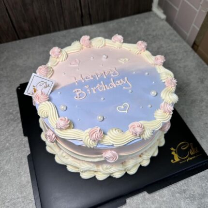 Elegant Delight: Pink Writing Cake by iCake - Adding Sweet Sentiments to Your Celebrations in Melbourne