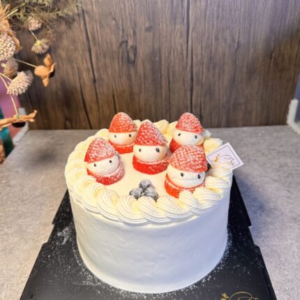 Delightful Festive Strawberry Snowman Cake: A Sweet Treat for Celebrations