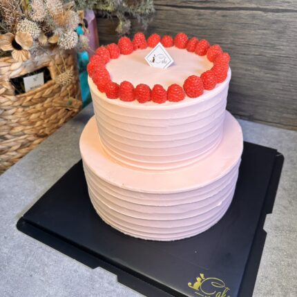 Raspberry Elegance Delight Cake by iCake Melbourne