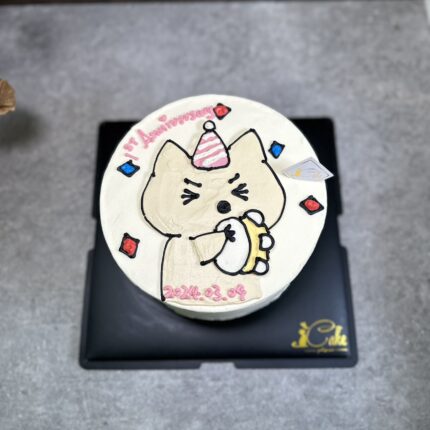 Whimsical Wonders: iCake's Cartoon Fox Cake Brings Joy