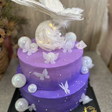 Indulge in Elegance with iCake's Dreamy Purple Butterfly Cake | Melbourne