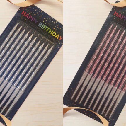 Thin Colourful Candles