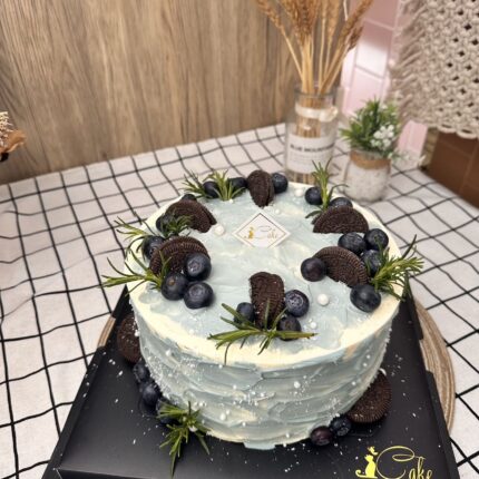 Blueberry and Oreo Cake - A Delightful Fusion by iCake Melbourne