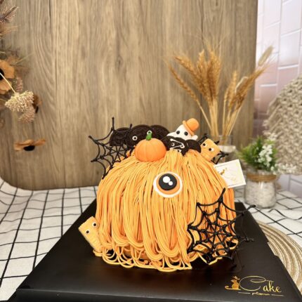 Spooky Orange Monster Cake – Halloween Fun for All Ages | iCake Melbourne
