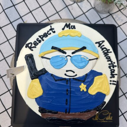 Eric Cartman’s ‘Respect Ma Authoritah’ Cake – Bold and Fun Custom Drawing Cake | iCake Melbourne
