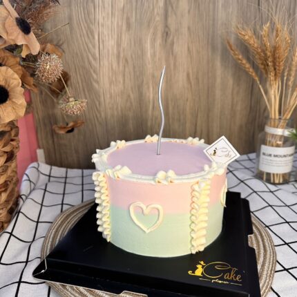 Vintage Pink and Mint Green Cake- Timeless Elegance | iCake Melbourne