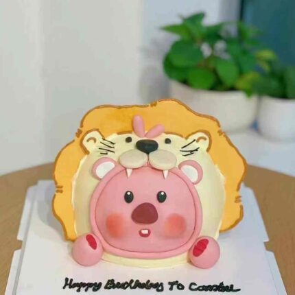 Loopy Lion Cake – A Roaringly Cute Birthday Surprise!| iCake Melbourne