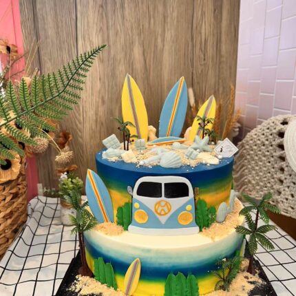 Beach Vibes Sunset Cake | iCake Melbourne