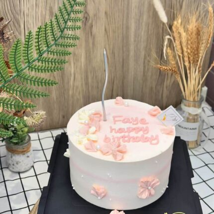 Vintage Floral Birthday Cake – Elegant Bloom-Themed Cake for Timeless Celebrations! - iCake Melbourne