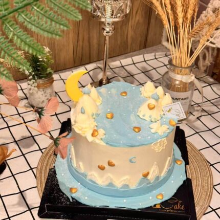 Moonlight Dream Cake – A Sweet Slice of the Night Sky | iCake Melbourne