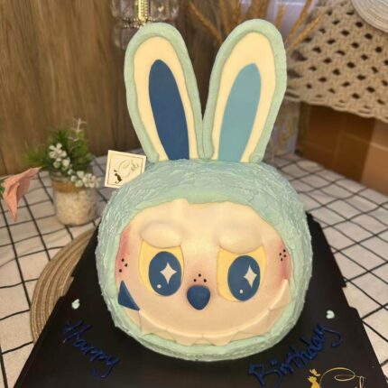 Pop Mart Labubu Bunny Cake – 3D Blue Character Birthday Cake in Melbourne| iCake Melbourne