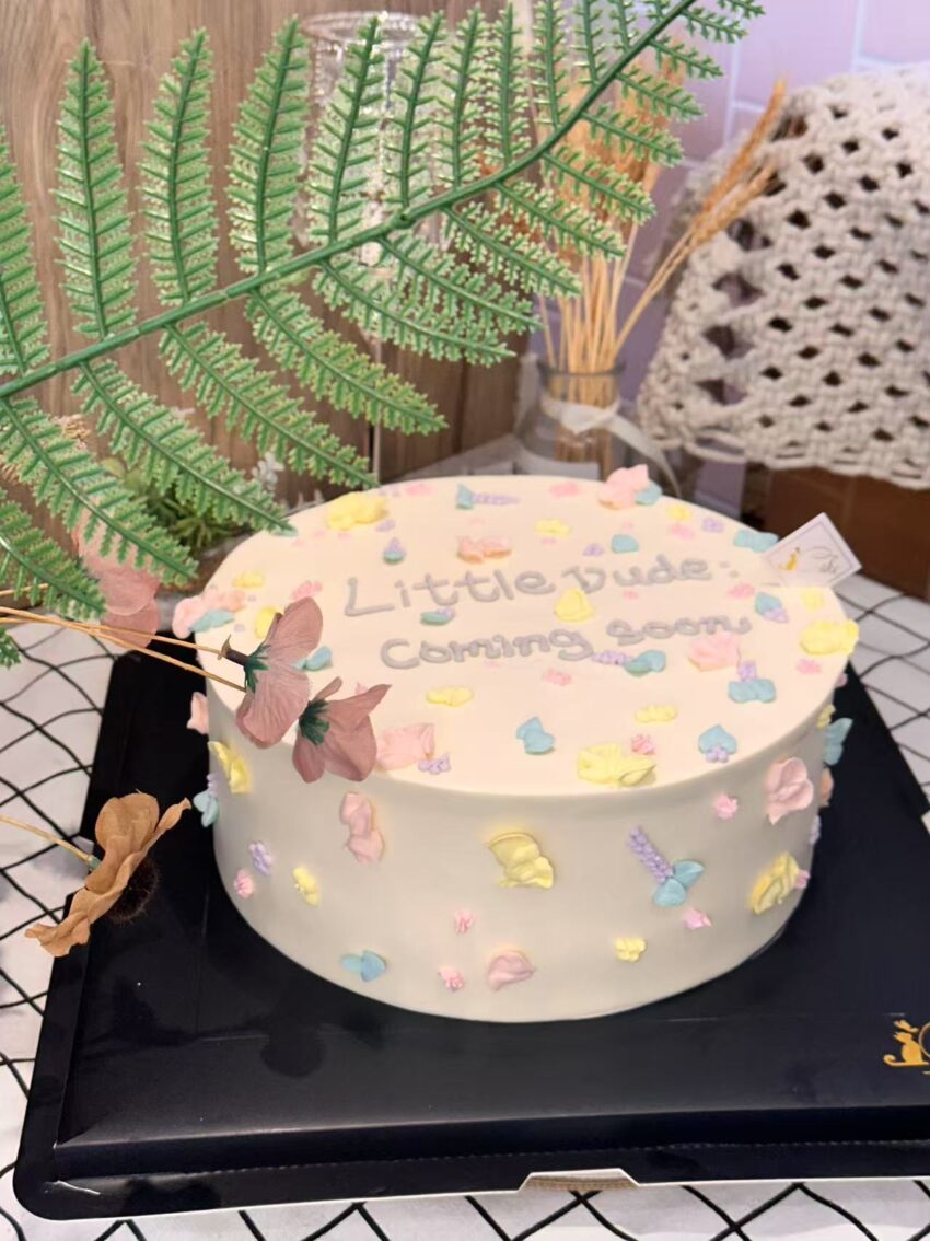 Pastel Floral Painted Cake