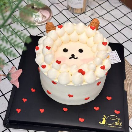 Sweet Sheep Heart Cake – iCake Melbourne